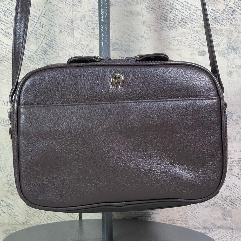 Etienne Aigner vintage camera bag brown leather - Picture 2 of 15